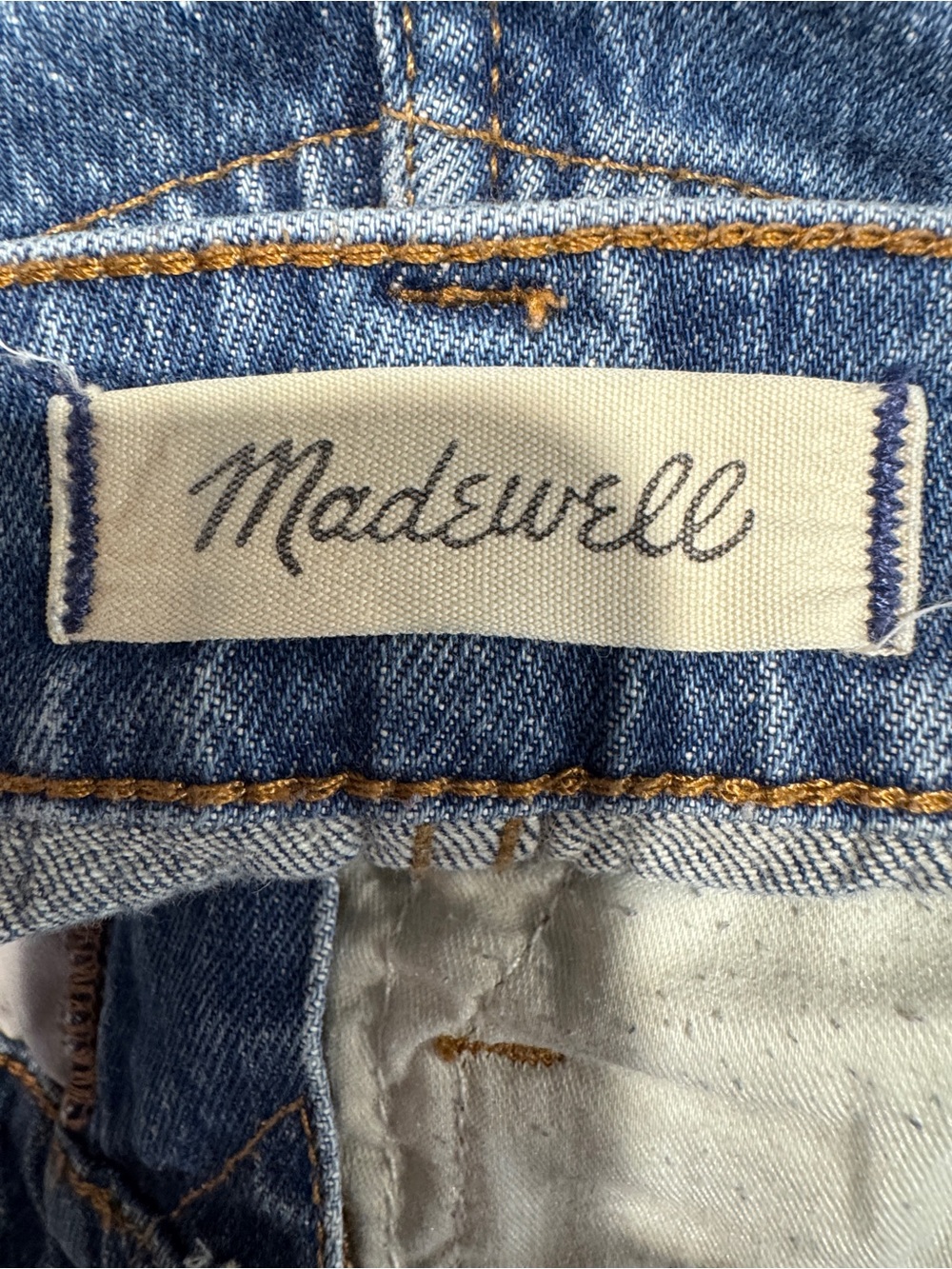 Madewell The Perfect Vintage Jean High Rise Straight Leg Blue Denim Size 27 - Picture 10 of 11